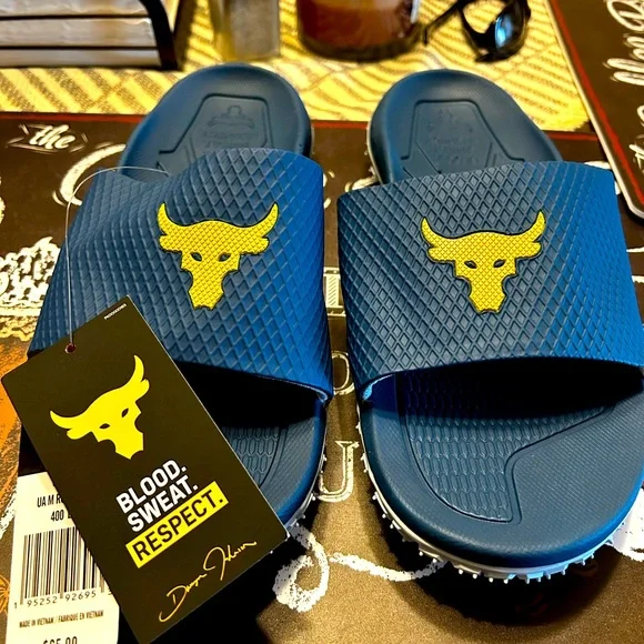 Under Armour | Shoes | Bloodsweat And Respect Flip Flops 